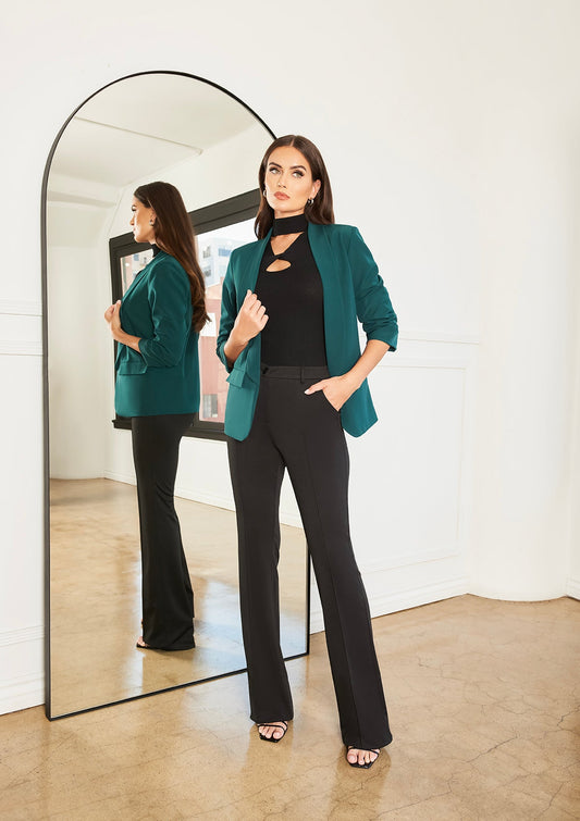 Tall Lia Flare Dress Pants in Black
