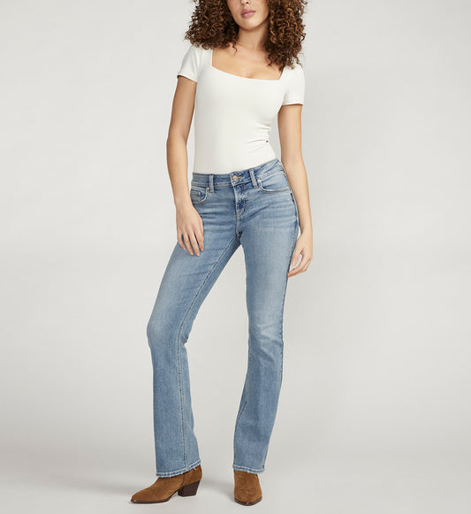 Elyse Mid Rise Slim Bootcut Jeans