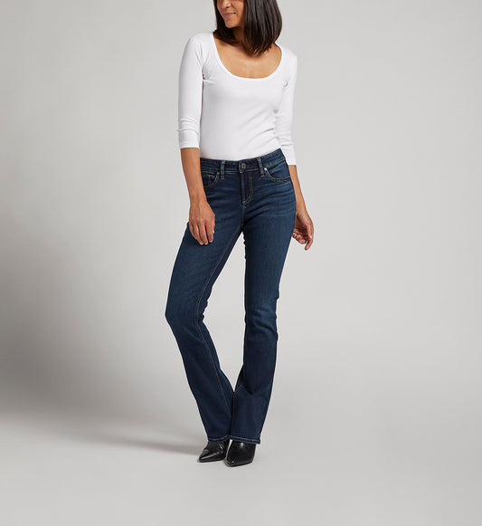 Elyse Mid Rise Slim Bootcut Jeans