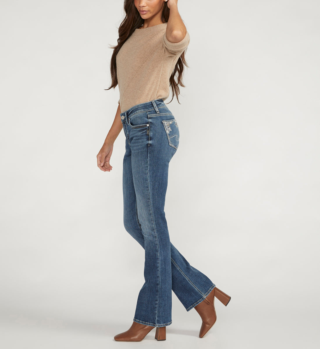 Elyse Mid Rise Bootcut Jeans