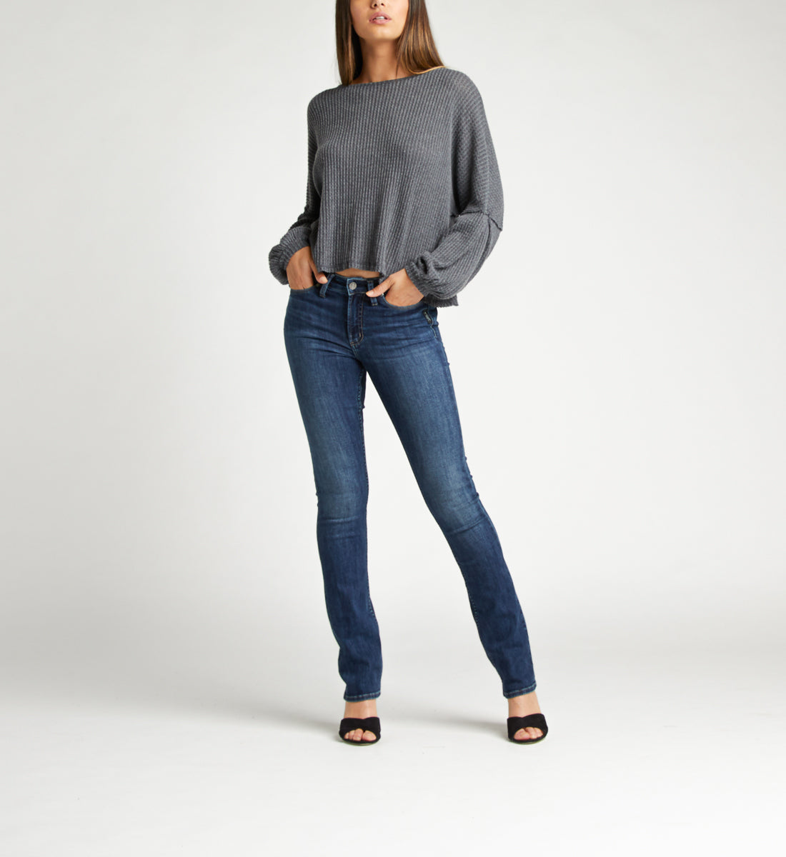 Silver Jeans Most Wanted Mid Rise Skinny Bootcut Jeans