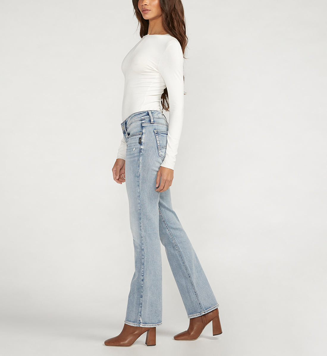 Britt Low Rise Slim Bootcut Jeans