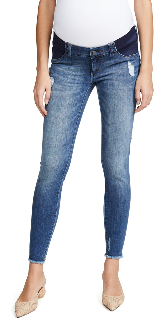 Power Legging Skinny Maternity Jeans: 28.25" Inseam