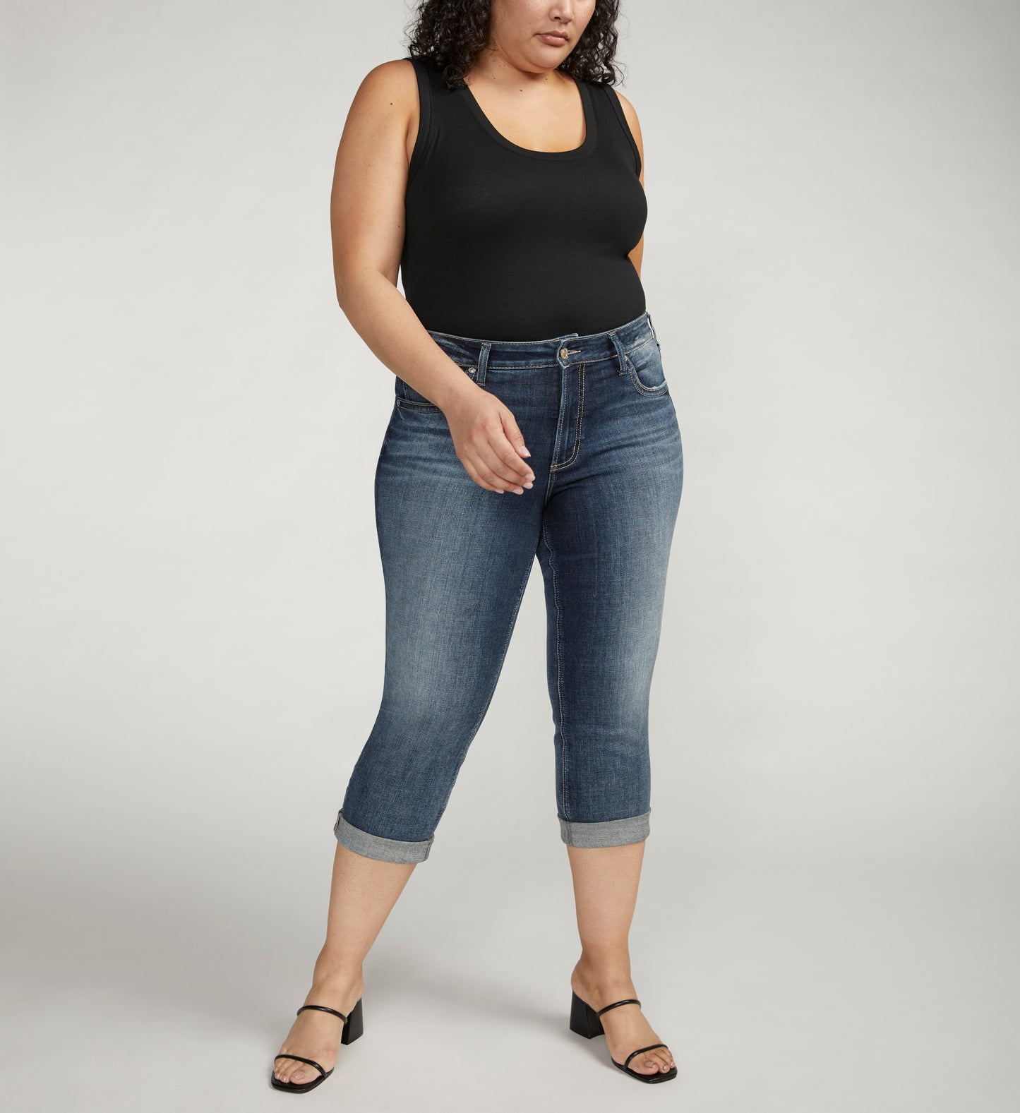 Avery High Rise Capri Plus Size