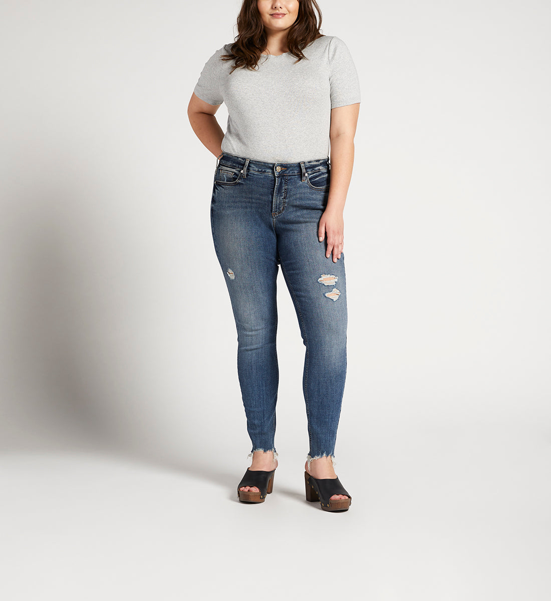 Silver Jeans Suki Mid Rise Skinny Jeans Plus Size