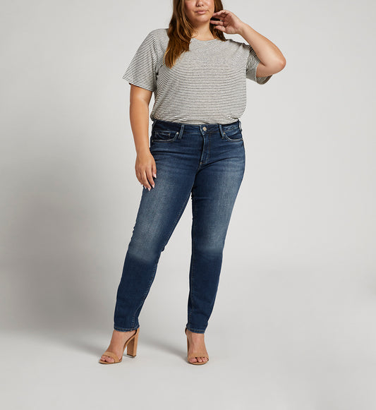 Silver Jeans Suki Mid Rise Straight Leg Jeans Plus Size