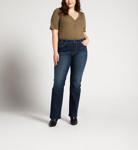 Silver Jeans Suki Mid Rise Slim Bootcut Jeans Plus Size