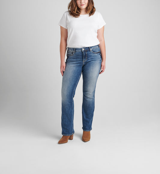 Silver Jeans Suki Mid Rise Slim Bootcut Jeans Plus Size