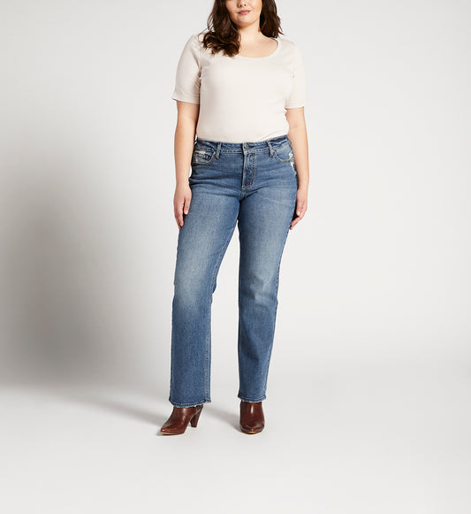 Silver Jeans Suki Mid Rise Slim Bootcut Jeans Plus Size