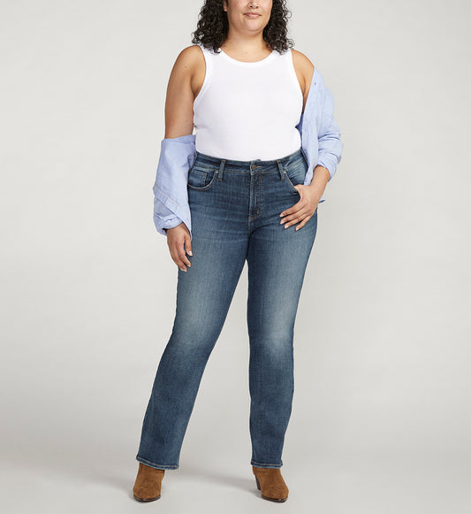 Avery High Rise Slim Bootcut Jeans Plus Size