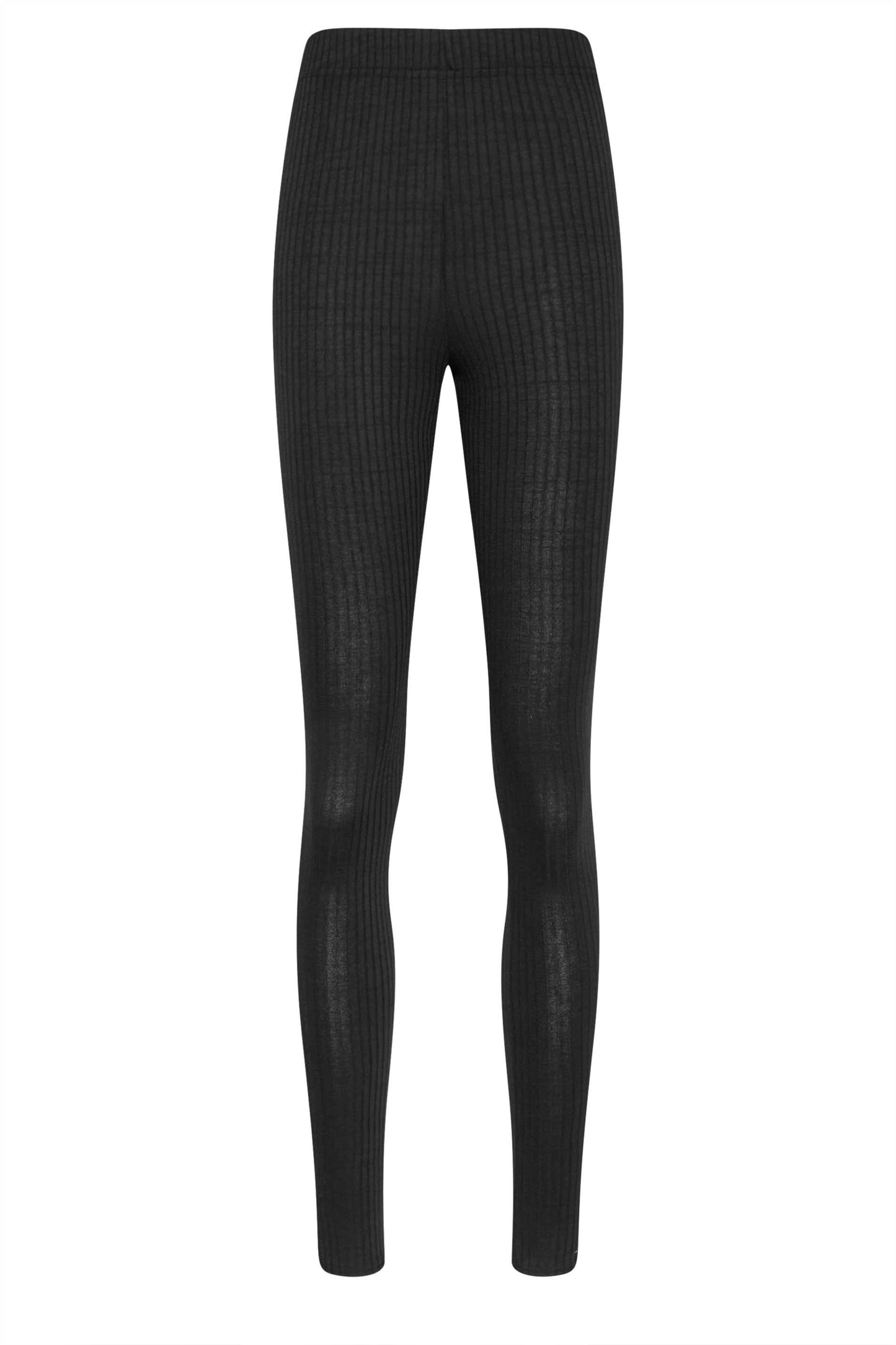 Tall Black Ribbed Leggings