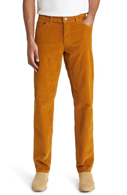 Cooper Straight Leg Corduroy Pants in Curry