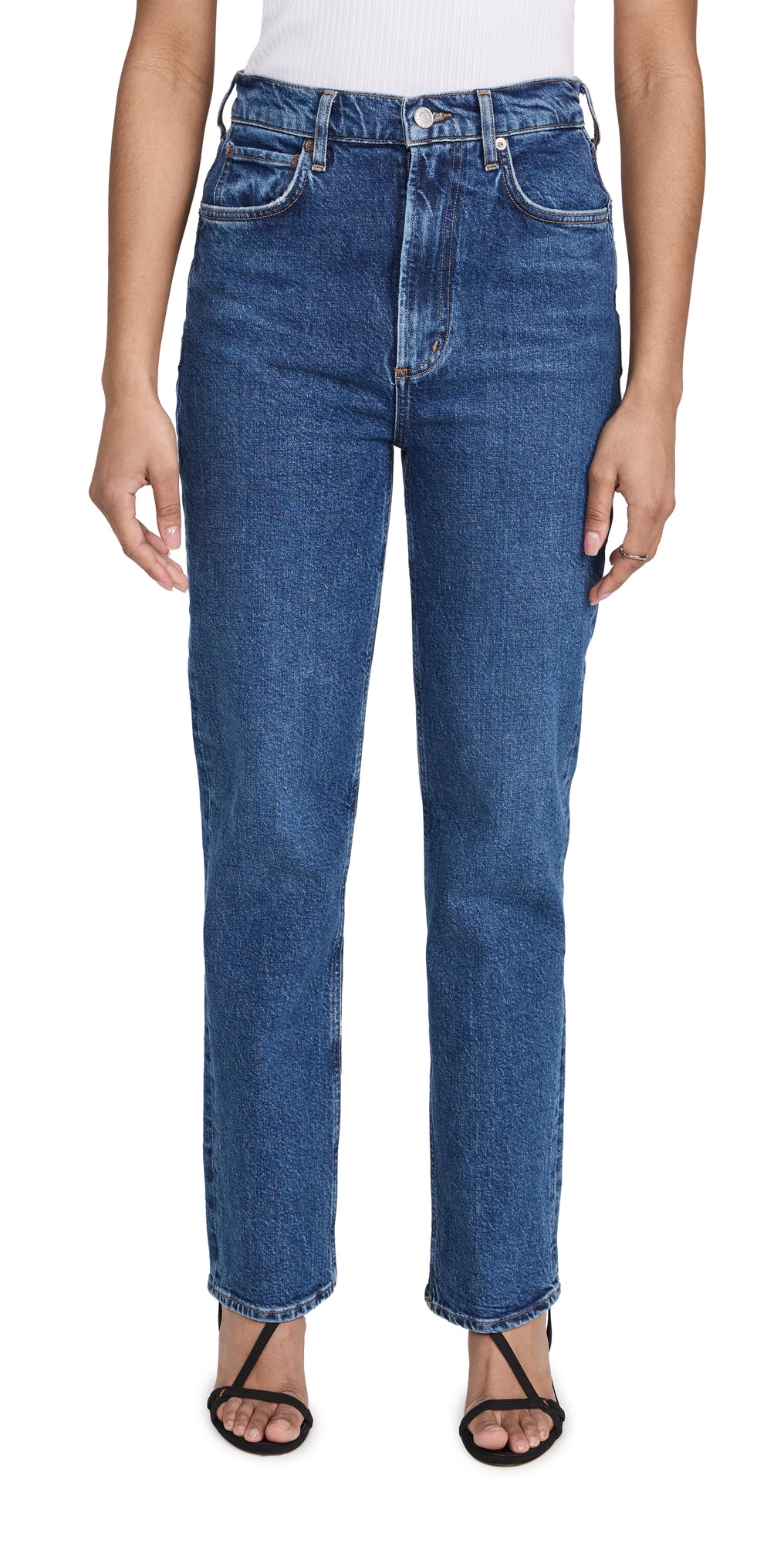 High Rise Stovepipe Jeans