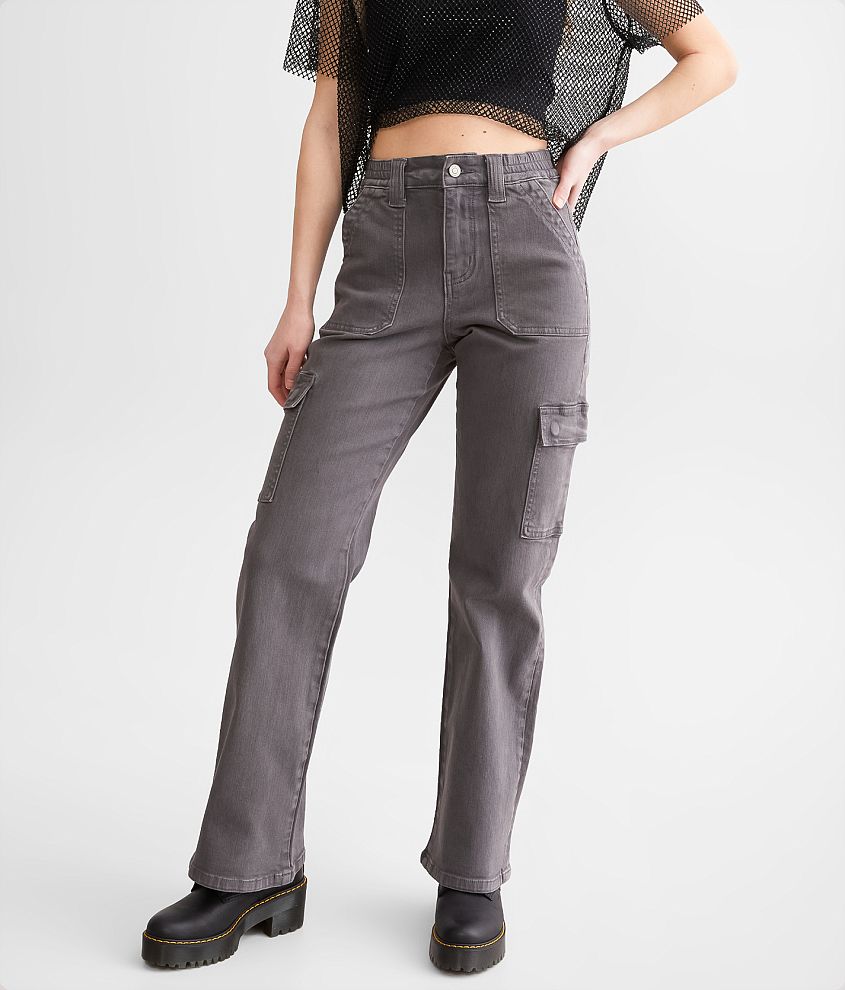 Ultra High Rise Wide Leg Cargo Stretch Pant