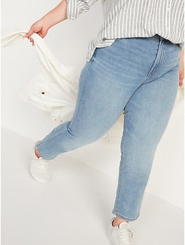 Old Navy High-Waisted Power Slim Straight Jeans For Women