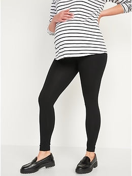 Maternity Full-Panel Jersey Leggings