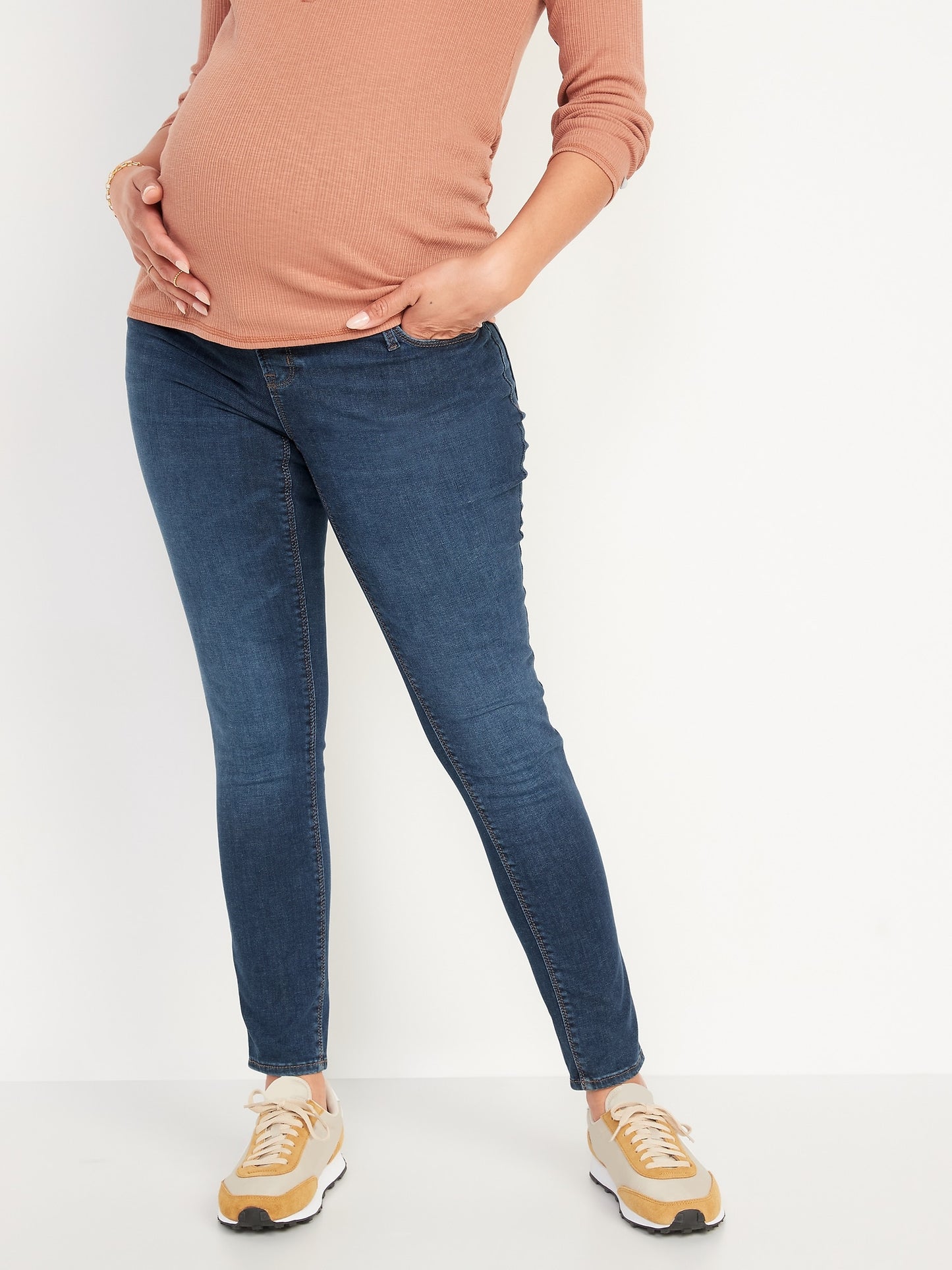 Maternity Premium Full Panel Rockstar Super Skinny Jeans