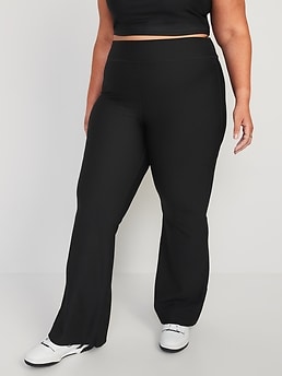 Old Navy Extra High-Waisted PowerSoft Rib-Knit Flare Pants for Women