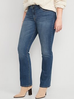 Old Navy Mid-Rise Kicker Boot-Cut Jeans for Women