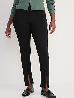 Extra High-Waisted Stevie Split-Front Skinny Pants for Women