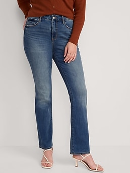 Old Navy High-Waisted Kicker Boot-Cut Jeans For Women