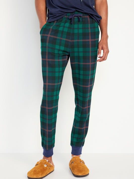 Waffle-Knit Jogger Pajama Pants for Men