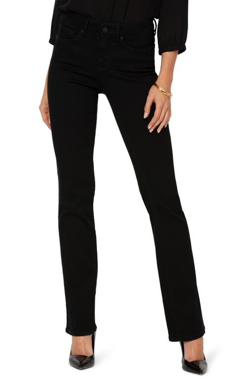 Barbara High Waist Stretch Bootcut Jeans in Black