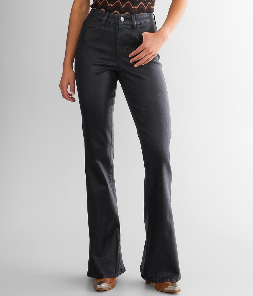 Coated Flare Stretch Pant