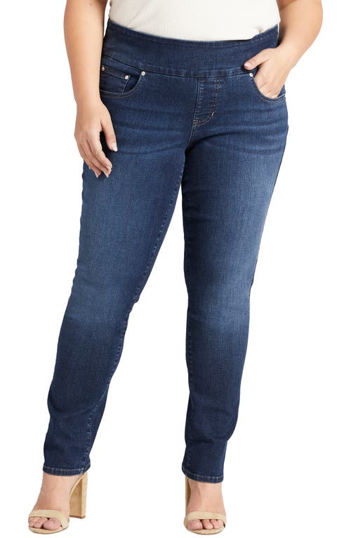 Nora Pull-On Skinny Jeans in Anchor Blue