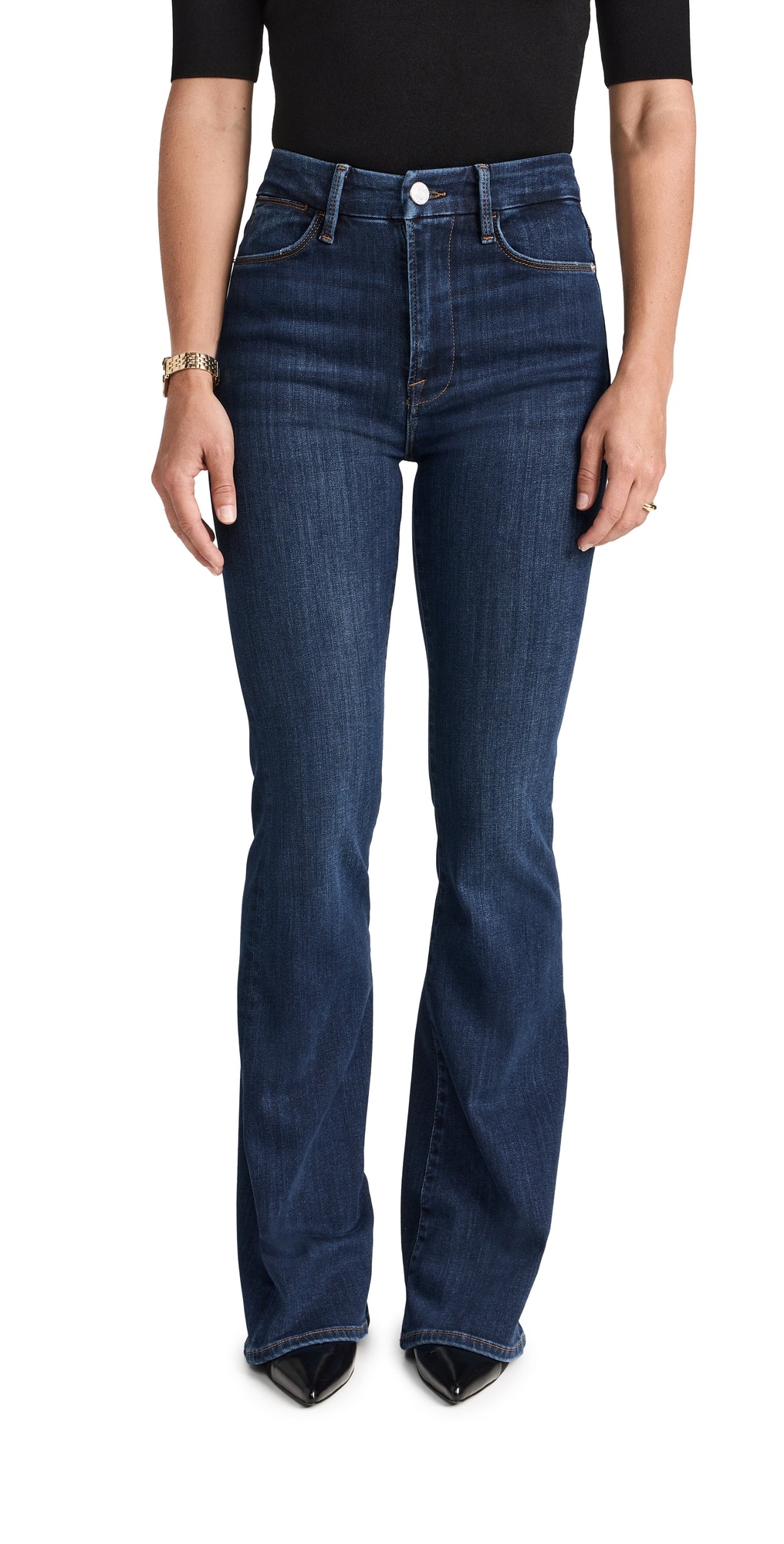 Petite Le Pixie Super High Flare Jeans