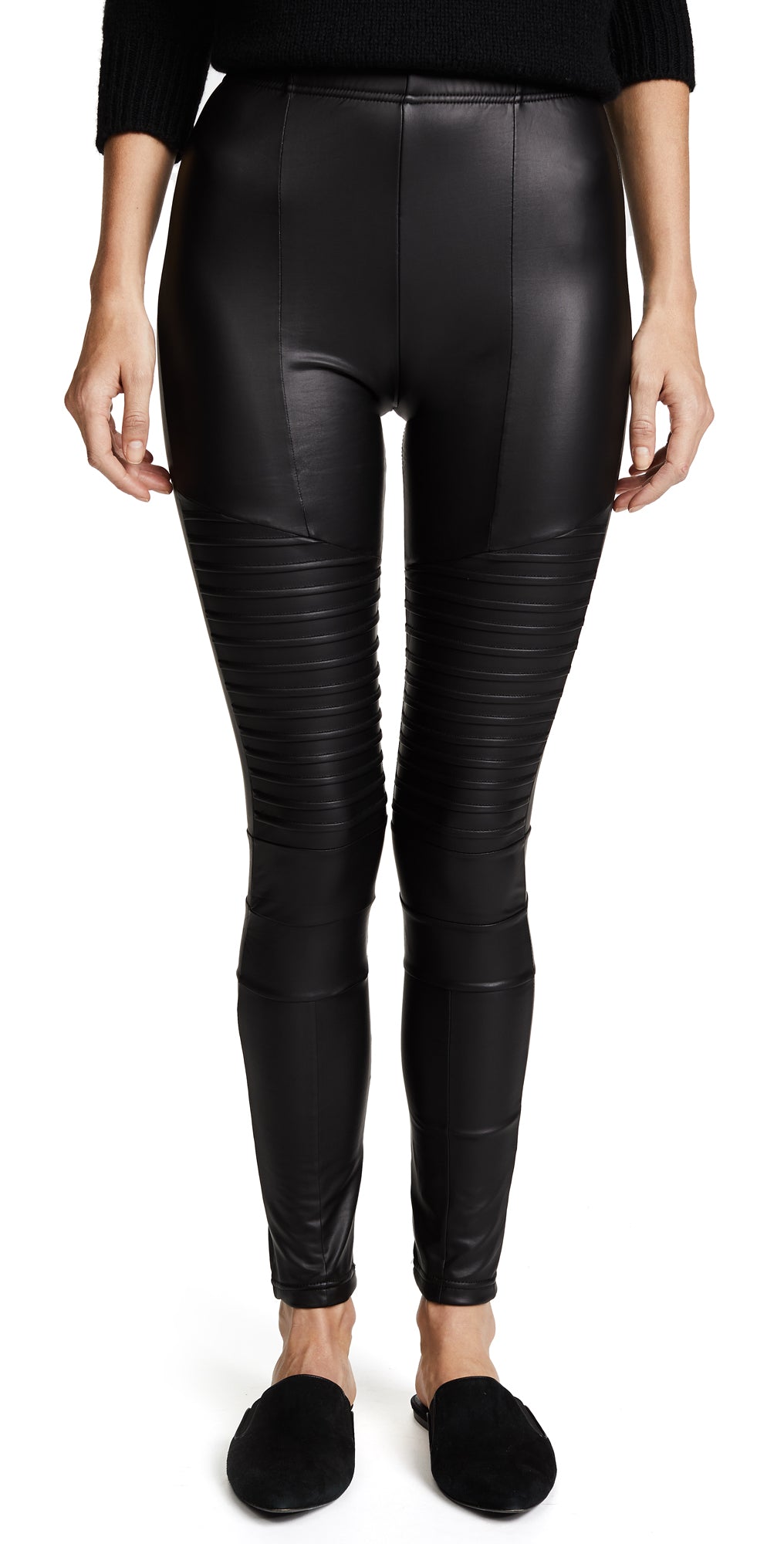 Plush Fleece Lined Liquid Moto Leggings