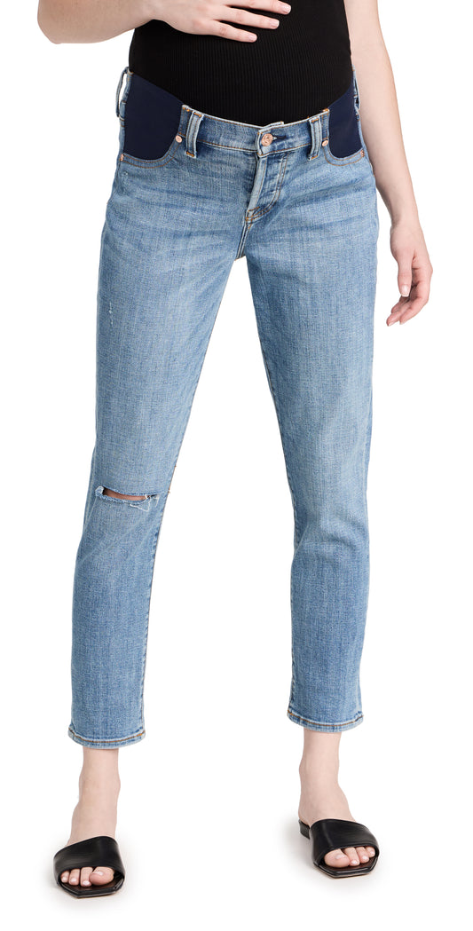 Maternity Josefina Jeans with One Knee Hole